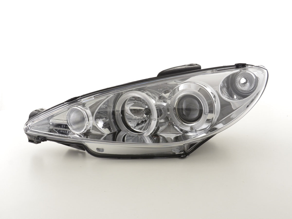 Scheinwerfer Set Peugeot 206 Typ S16 99- 02-05 chrom Scheinwerfer Set Peugeot 206 Typ S16 99- 02-05 chrom